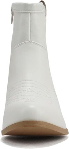 Soda “TELLER" ~ Women's Western Cowboy Boots with Stitched Detailing, Pointed Toe, and Low Block Heel in Saudi Arabia