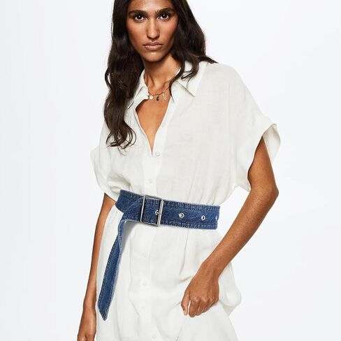 أحزمة دينم جلامورستار للنساء، حزام خصر جينز عتيق للفستان in Kuwait