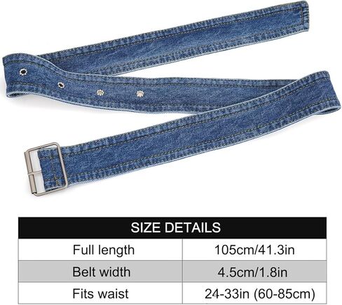 أحزمة دينم جلامورستار للنساء، حزام خصر جينز عتيق للفستان in Kuwait