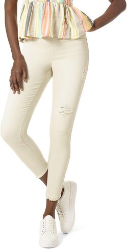 HUE Women's Ripped Denim High Rise Skimmer Legging in Kuwait