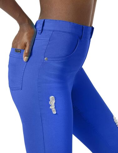 HUE Women's Ripped Denim High Rise Skimmer Legging in Saudi Arabia
