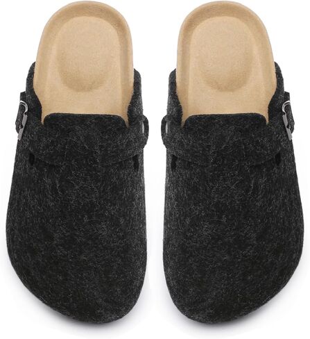 Women's Suede Leather Clogs Slip on Comfortable Home Mules Clogs Shoes in Kuwait