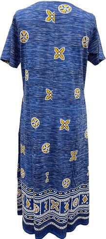 Loungees Short Sleeve Knit Dress with Keyhole Neck in Kuwait