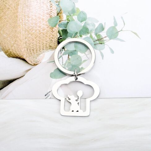 OKEYCH Rat Movie Inspired Gift Remy Fan Keychain Mouse Chef Jewelry Remy Little Chef Movie Merch in Saudi Arabia