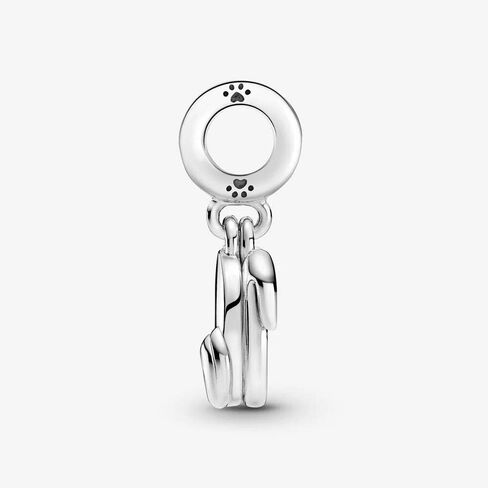 PANDORA Dog sterling Silver Dangle with Shimmering Enamel, 799327C01 in Saudi Arabia
