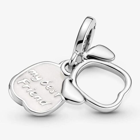 PANDORA Dog sterling Silver Dangle with Shimmering Enamel, 799327C01 in Saudi Arabia