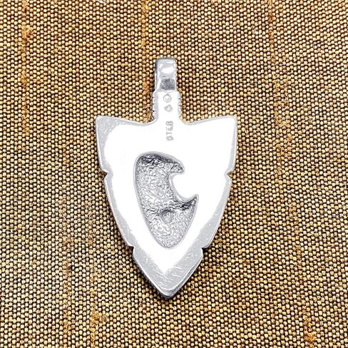 Arrowhead Turquoise Gemstone Eagle Sterling Silver Pendant, Sterling Silver, Turquoise in Kuwait