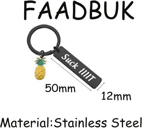 FAADBUK TV Show Keychain Psyc Pineapple Inspired Gift Suck IIIIt Psyc TV Show Gift in Saudi Arabia