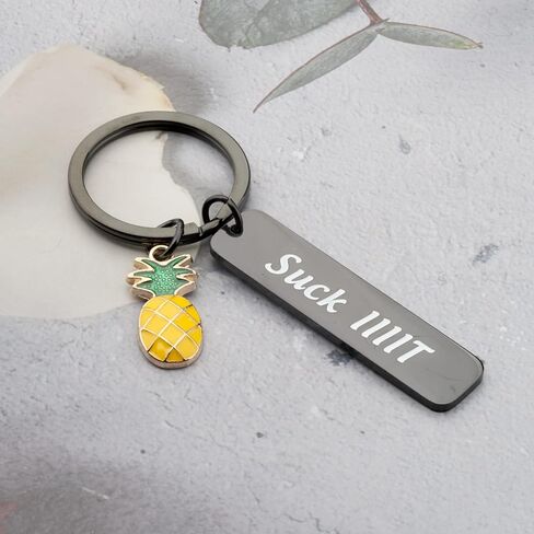 FAADBUK TV Show Keychain Psyc Pineapple Inspired Gift Suck IIIIt Psyc TV Show Gift in Saudi Arabia