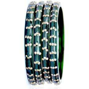JD'Z COLLECTION Indian Bangles Set For Women Kada Bangles Traditional Bollywood Bangles Wedding Wear Bangles Set Of 4 in Kuwait