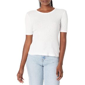 Velvet by Graham & Spencer Women's Pixie Cotton Slub Ribbed T-Shirt in Kuwait