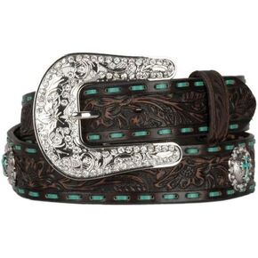 Nocona Belt Co. Women's Embellished Turquoise Cross Concho in Kuwait