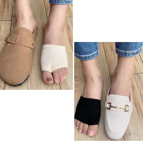 Women Open Toe Half Socks Peep Toe Mule Sock for Clogs Flip Flop Sock in Saudi Arabia