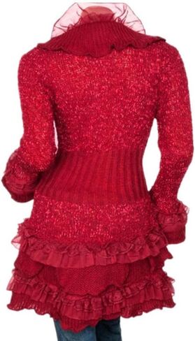 Nite closet Gothic Clothing for Women Long Sleeve Cardigans Victorian Knitted in Saudi Arabia