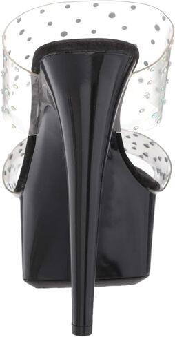 Ellie Shoes Women's 6" Heel Clear Mule Sandal. Heeled in Saudi Arabia