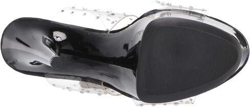 Ellie Shoes Women's 6" Heel Clear Mule Sandal. Heeled in Saudi Arabia