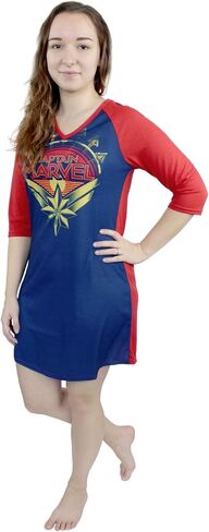 Marvel Captain Women's 3/4 Sleeve Dorm Nightgown Pajamas in Saudi Arabia
