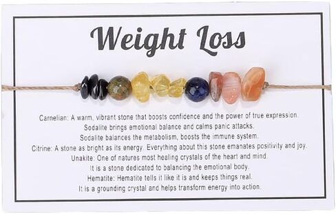 COLORFUL BLING Natural Healing Stone Quartz Crystal Bead Bracelet with Meaningful Card for Women Men Spiritual Anxiety Reiki Chakra Bracelets Protection Jewelry in Saudi Arabia