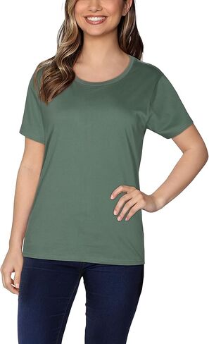 Fruit of the Loom Women’s Crafted Comfort™ Pima Cotton Short Sleeve T-shirts in Saudi Arabia