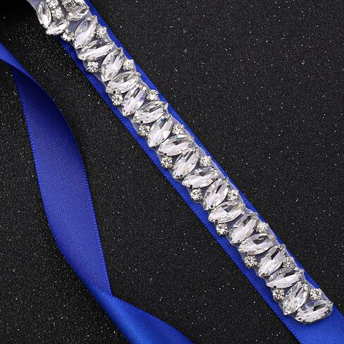 WEZTEZ Women's Rhinestone Wedding Sash Belt Crystal Bridal Belts for Party Prom Evening Dresses Gown in Saudi Arabia
