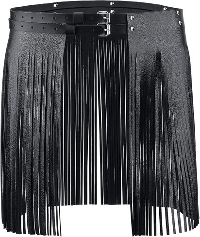 شيك يوميات موضة حزام عريض للنساء بولي Leather حزام خصر جلد مع شرابة هامش حزام ل الشرير الجينز تنورة السراويل زي in Kuwait