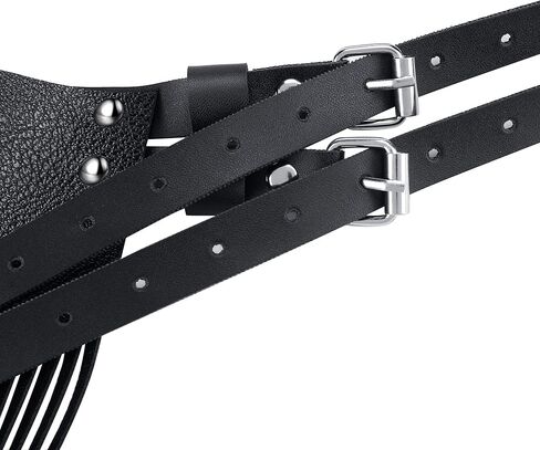 شيك يوميات موضة حزام عريض للنساء بولي Leather حزام خصر جلد مع شرابة هامش حزام ل الشرير الجينز تنورة السراويل زي in Kuwait