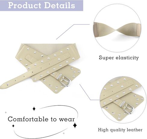 Wriidy Stretch Belt Black Wide Women Corset Belts Elastic Waist Jewelry Accessories for Dress in Kuwait