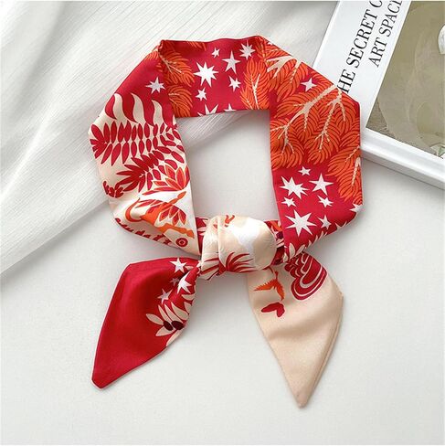 QTMY 5 Pack Purse Scarf for Bags Silk Head Scarf for Hair Handbag Women Scarfs Band Hair Neck Scarves Fashion Gifts,59 in Kuwait