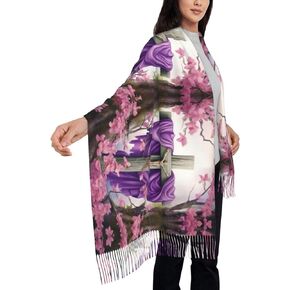 VEIZKUO Tassels Soft Scarve Shawls Wraps Lightweight Scarfs Large Shawls And Wraps For Evening Dresses Party Decoration in Kuwait