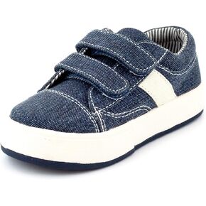 MORGAN & MILO Miles Double V Sneakers for Boys and Toddlers, Size 6 to 13
