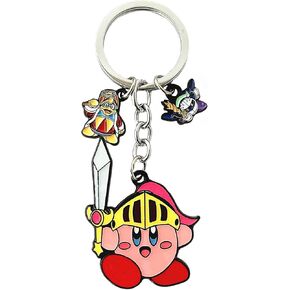 QIANGAO Krby Keychain Anime Cosplay Jewelry Kiby Keychain هدايا للرجال والنساء in Kuwait