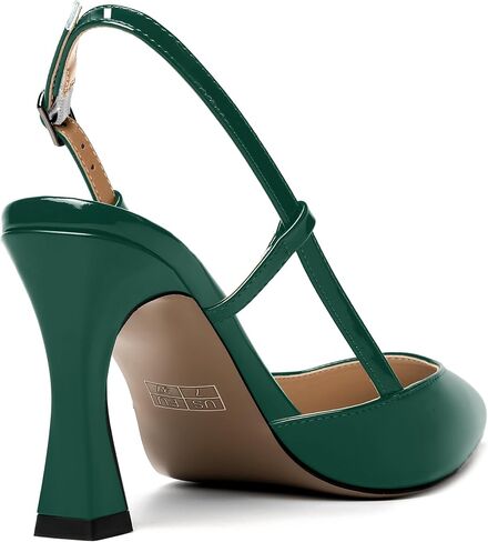 MERRORI Womens Evening Dress Buckle Slingback Pointed Toe Matte Stiletto High Heel Pumps Shoes 3.3 Inch in Saudi Arabia