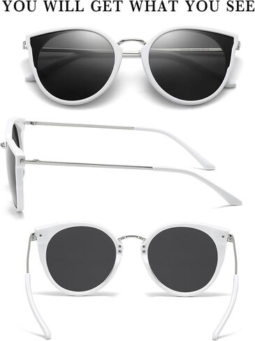 SUNGAIT Oversized Vintage Polarized Cat Eye Sunglasses for Women UV400 in Saudi Arabia