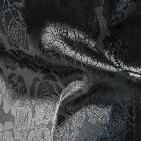 قميص رجالي فاخر من الحرير اللامع من الساتان باللون الوردي من الجاكار بأكمام طويلة وأزرار للأسفل قمصان لحفلات الزفاف والحفلات الراقصة in Kuwait