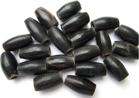 Genuine Hairpipe Bone; Black Horn, Size Half Inch, 50 pcs; Hair Pipe Choker Beads in Saudi Arabia