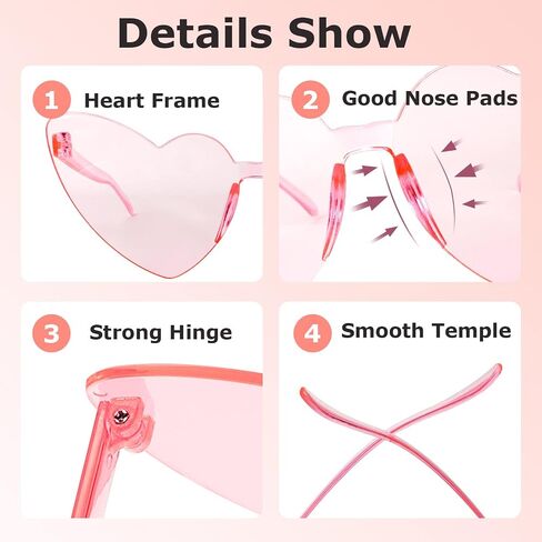 Pibupibu 12 Pack Fun Mixed Styled Rimless Party Glasses Bulk, Colorful Funny Sunglasses Set for Bachelor Party Favors in Saudi Arabia