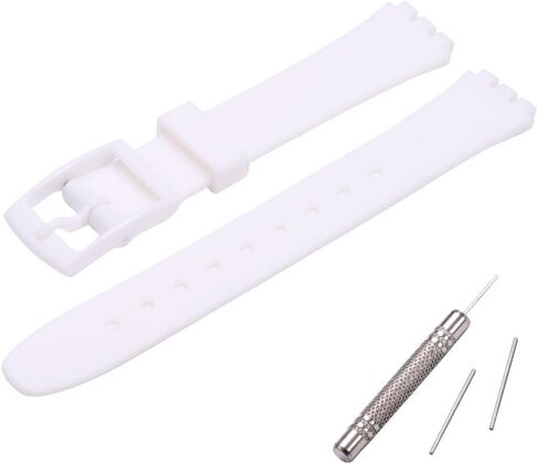 silicone women's watch band Replacement for Swatch case diameter 25mm strap width 12mm Swiss quartz watch strap in Saudi Arabia