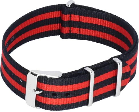 أحزمة ساعة RATIO من النايلون - حزام من النايلون العسكري للرجال والنساء| ألوان وتصميمات متعددة، المقاس - 18 مم، 20 مم، 22 مم in Kuwait