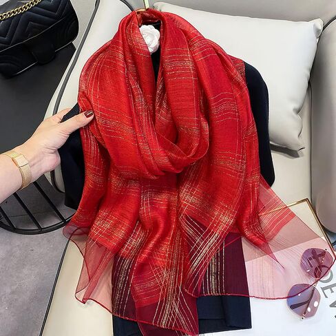amokk Long Scarves for Women Lightweight Large Neck Scarf Elegant Wraps in Saudi Arabia