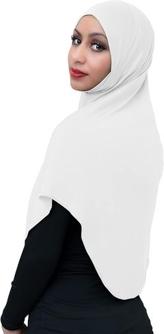TheHijabStore.com حجاب أميرة الفوري للسيدات قطعة واحدة جاهز للارتداء غطاء رأس ناعم - وشاح رأس إسلامي يسحب على أغطية الرأس in Kuwait