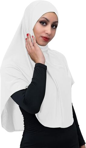 TheHijabStore.com حجاب أميرة الفوري للسيدات قطعة واحدة جاهز للارتداء غطاء رأس ناعم - وشاح رأس إسلامي يسحب على أغطية الرأس in Kuwait