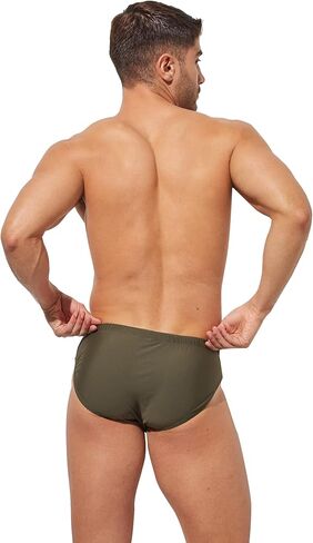 F plus R Men's Low Rise Swimwear Briefs Bikini Swimsuit Adjustable Drawstring Removable Pad in Kuwait