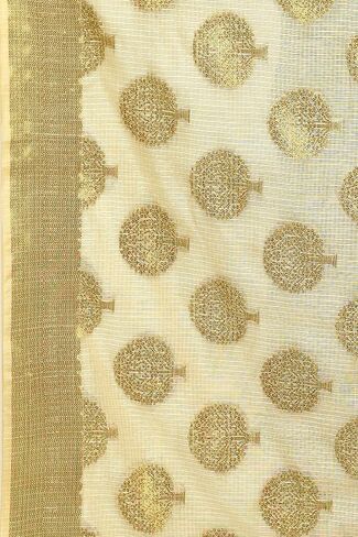وشاح Naveera النسائي من الحرير القطني Zari Work Banarasi Dupatta الفاخر للمناسبات الخاصة in Kuwait