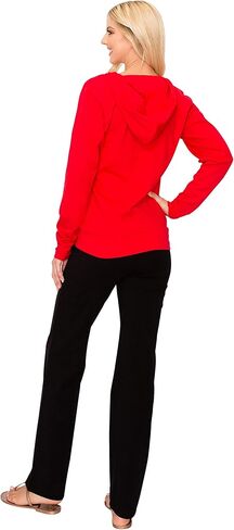 EttelLut Lightweight Comfy Cotton Casual Active Full Zip-up/Pullover Plain Hoodie Jacket in Kuwait