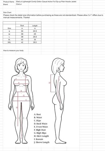 EttelLut Lightweight Comfy Cotton Casual Active Full Zip-up/Pullover Plain Hoodie Jacket in Kuwait