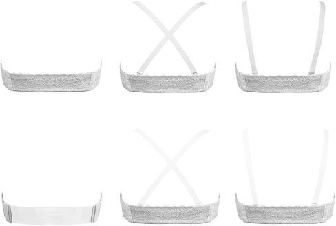 Plusexy Strapless Convertible Clear Straps Bra Underwire Invisible Backless Multiway Wedding Bras for Women in Saudi Arabia