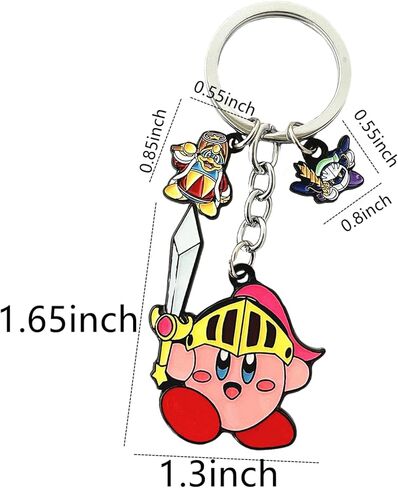 QIANGAO Krby Keychain Anime Cosplay Jewelry Kiby Keychain Gifts for Men Woman in Kuwait