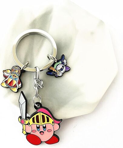 QIANGAO Krby Keychain Anime Cosplay Jewelry Kiby Keychain Gifts for Men Woman in Kuwait
