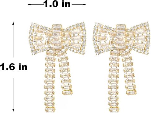 MaraLota كريستال الثريا حجر الراين العنقودية وأقراط للفتيات النساء سباركلي زركون أقراط الزفاف لحفل الزفاف in Kuwait
