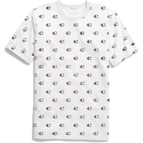 Champion mens Heritage Tee - All Over Script T-Shirt